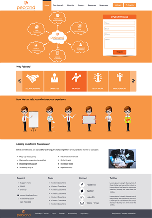 Web Design by Advent Innovative for pebrand | Design: #4691090