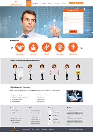 Web Design by Advent Innovative for pebrand | Design: #4710678