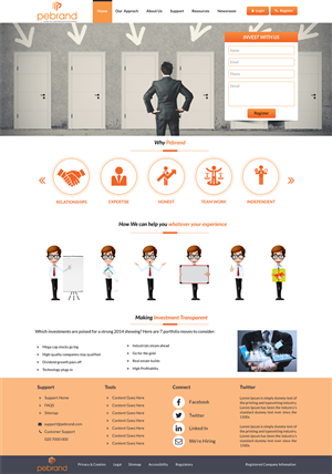 Web Design by Advent Innovative for pebrand | Design: #4712456