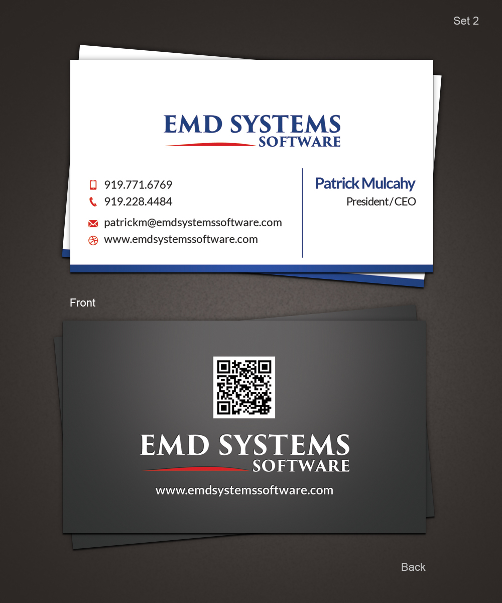 Business Card Design by Pixeleas for EMD Systems Software | Design #4844030