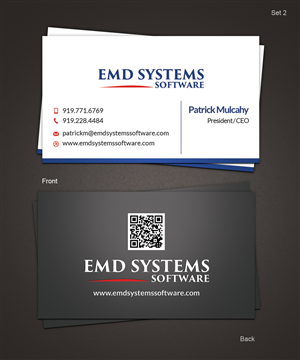 Business Card Design by Pixeleas for EMD Systems Software | Design: #4844030