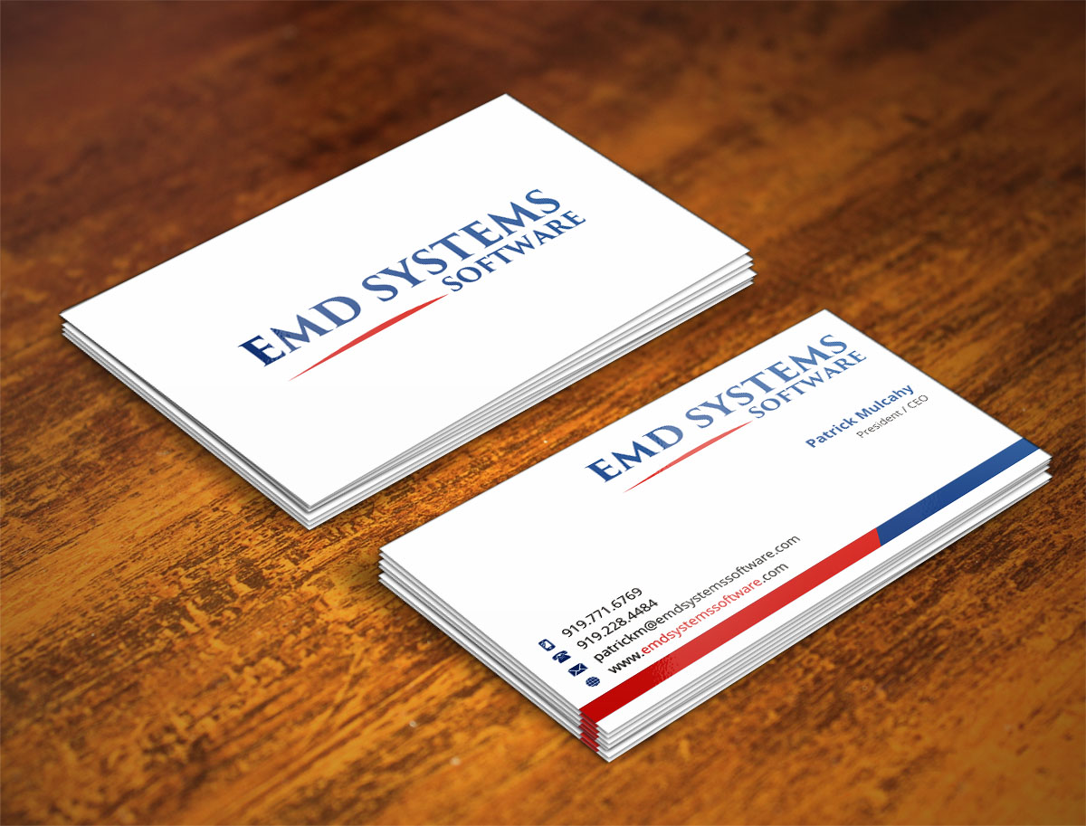 Business Card Design by INDIAN_Ashok for EMD Systems Software | Design #4845885