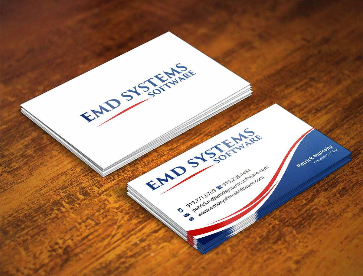 Business Card Design by INDIAN_Ashok for EMD Systems Software | Design #4845893
