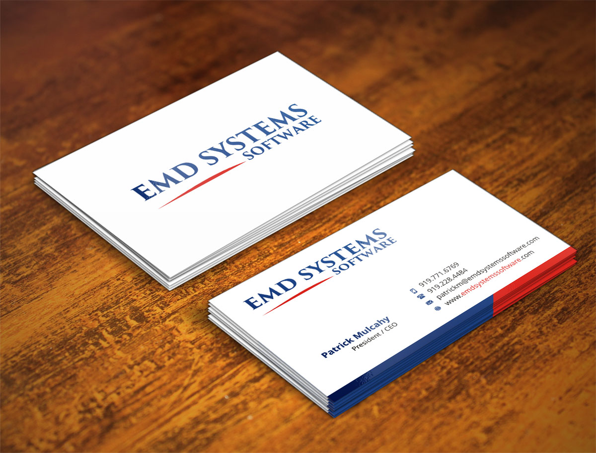 Business Card Design by INDIAN_Ashok for EMD Systems Software | Design #4845894