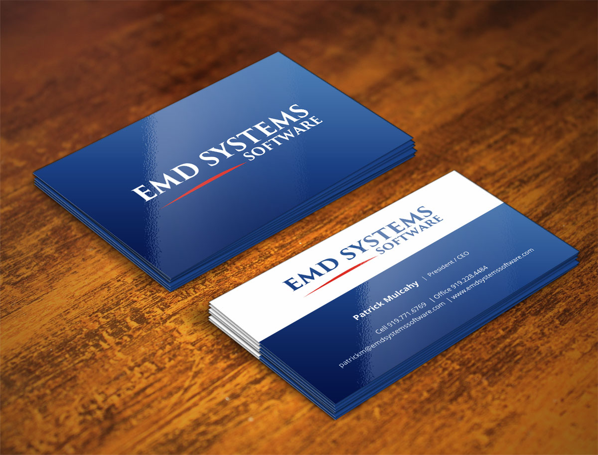 Business Card Design by INDIAN_Ashok for EMD Systems Software | Design #4845896