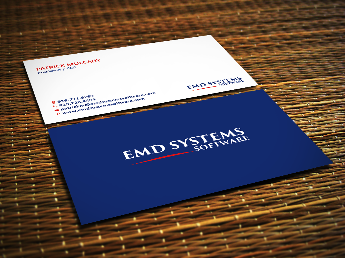 Business Card Design by Sajin for EMD Systems Software | Design #4848139