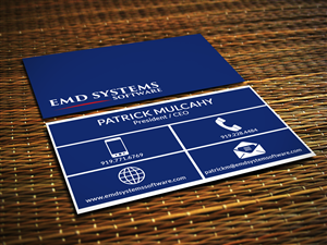 Business Card Design by Sajin for EMD Systems Software | Design: #4848145