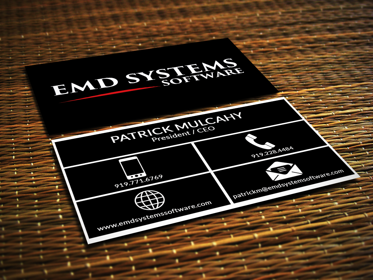 Business Card Design by Sajin for EMD Systems Software | Design: #4913301
