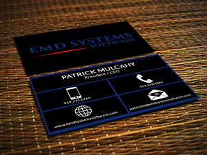 Business Card Design by Sajin for EMD Systems Software | Design: #4913305