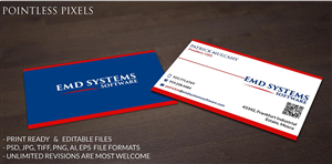 Business Card Design by Pointless Pixels India for EMD Systems Software | Design: #4847283