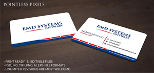 Business Card Design by Pointless Pixels India for EMD Systems Software | Design: #4847979