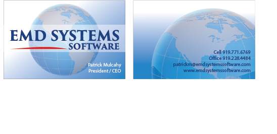 Diseño de Tarjeta de Presentación por PEPERETE para EMD Systems Software | Diseño #4844076