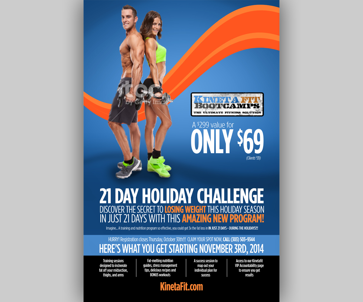 Diseño de Póster por Brian Ellis para Kinetafit | Diseño #4653983