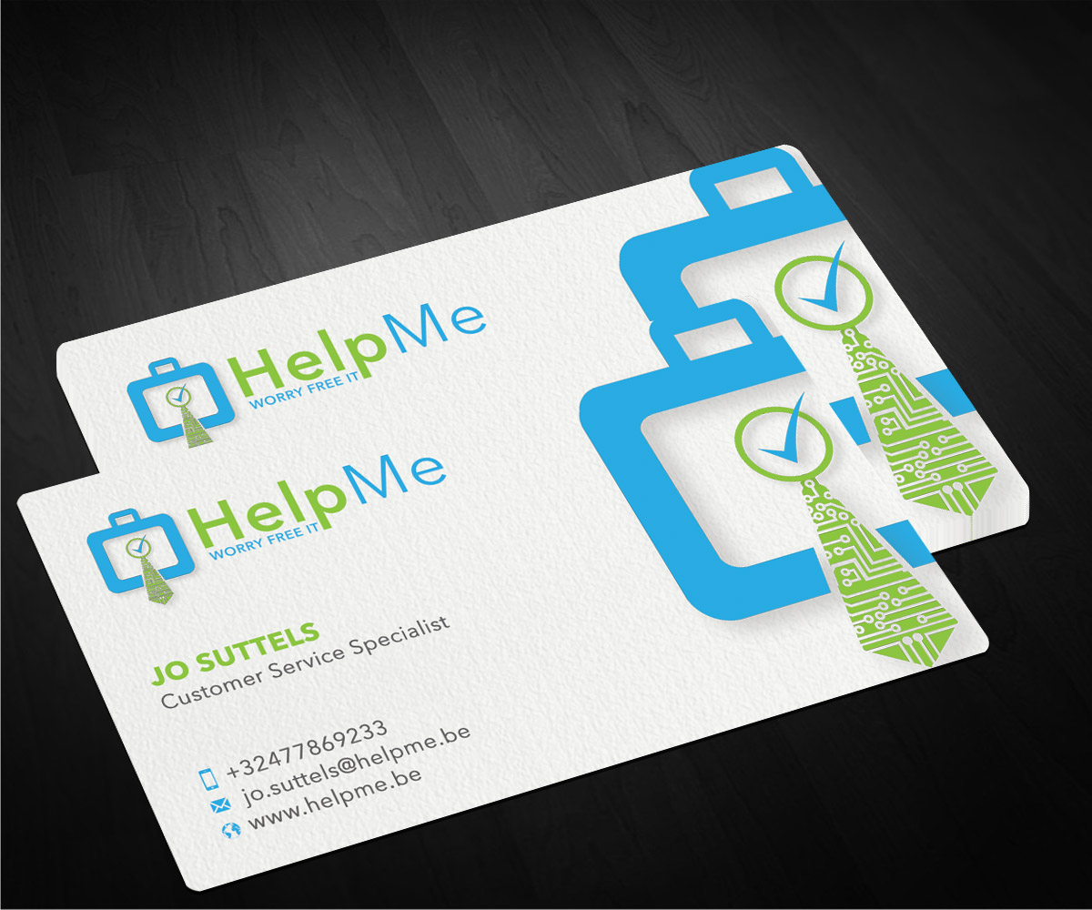 Business Card Design by Sarah Haroon for Help Me | Design #4737417
