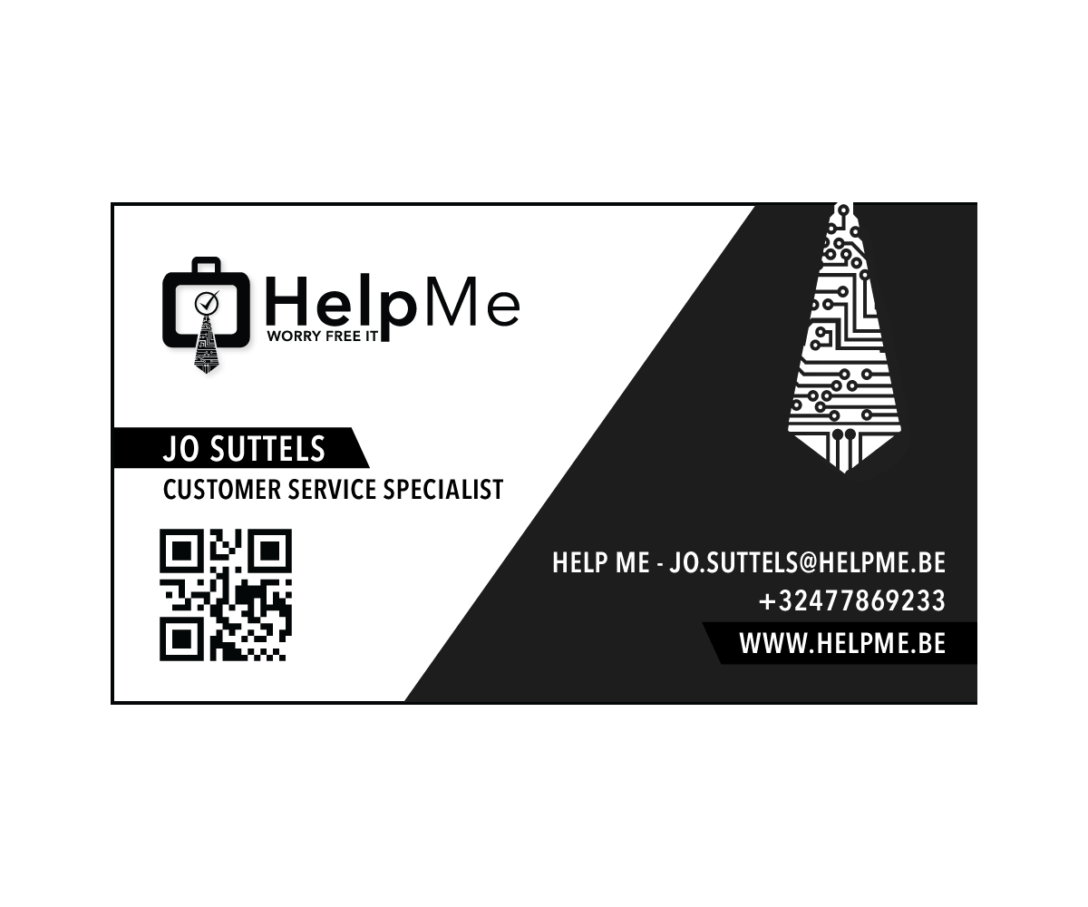 Diseño de Tarjeta de Presentación por Aaron M. para Help Me | Diseño #4737327