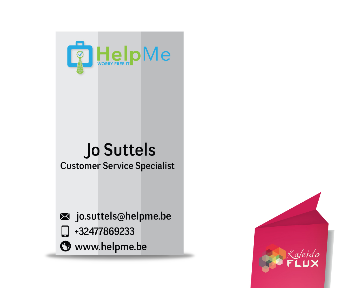 Diseño de Tarjeta de Presentación por KaleidoFlux Studio para Help Me | Diseño #4737454