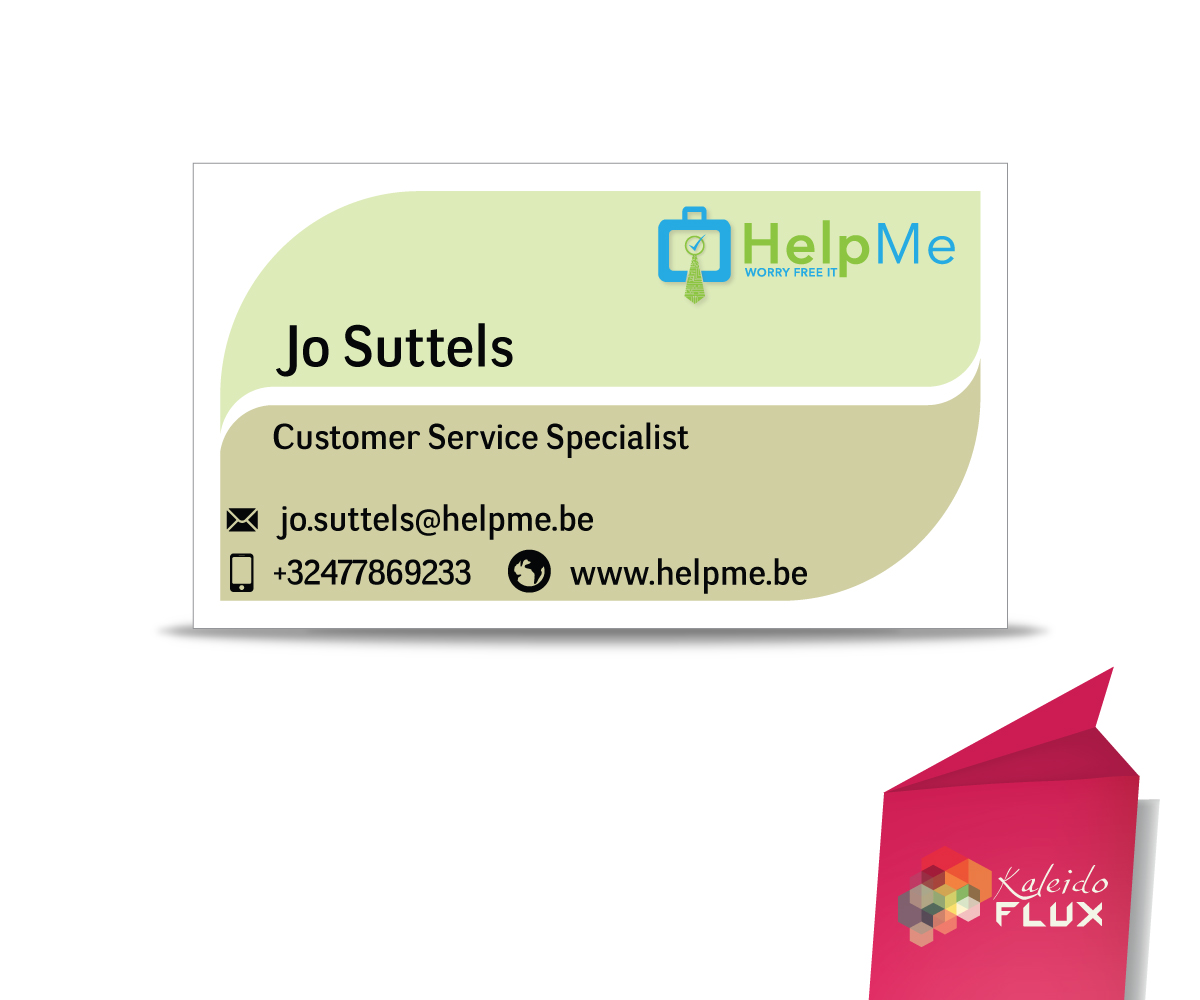 Business Card Design by KaleidoFlux Studio for Help Me | Design #4737461
