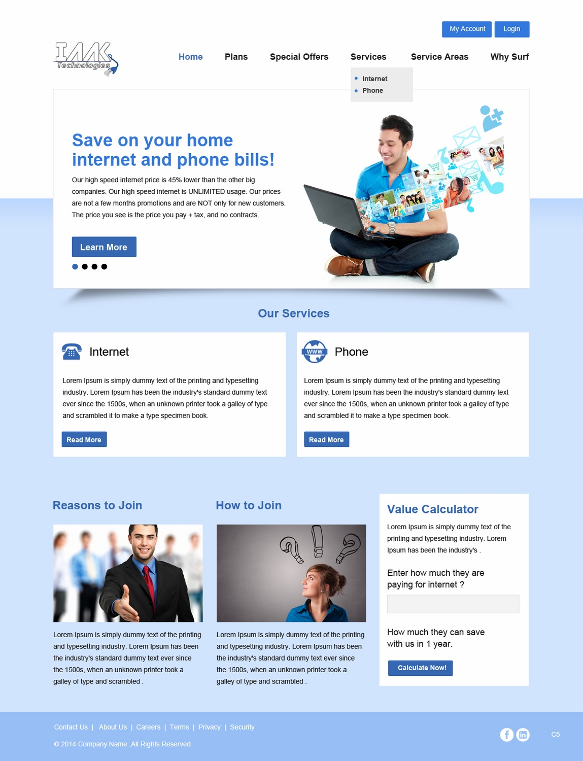Web Design by pb for IAAK Technologies | Design #4663280