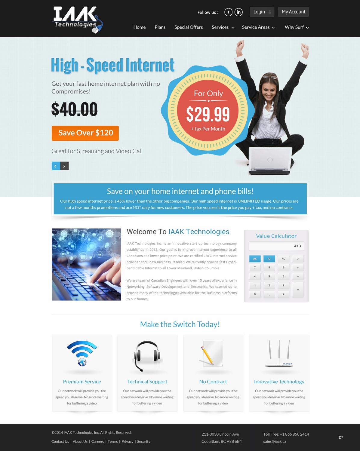 Web Design by pb for IAAK Technologies | Design #4663292