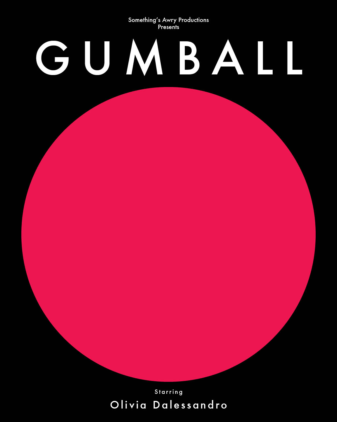 Diseño de Póster por Daniel Kasuya para Something's Awry Productions | Diseño #4666277