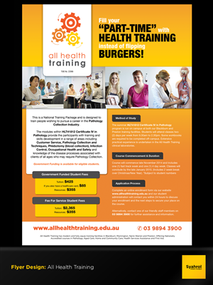 Flyer Design by Syahrol for All Health Training | Design: #4652228