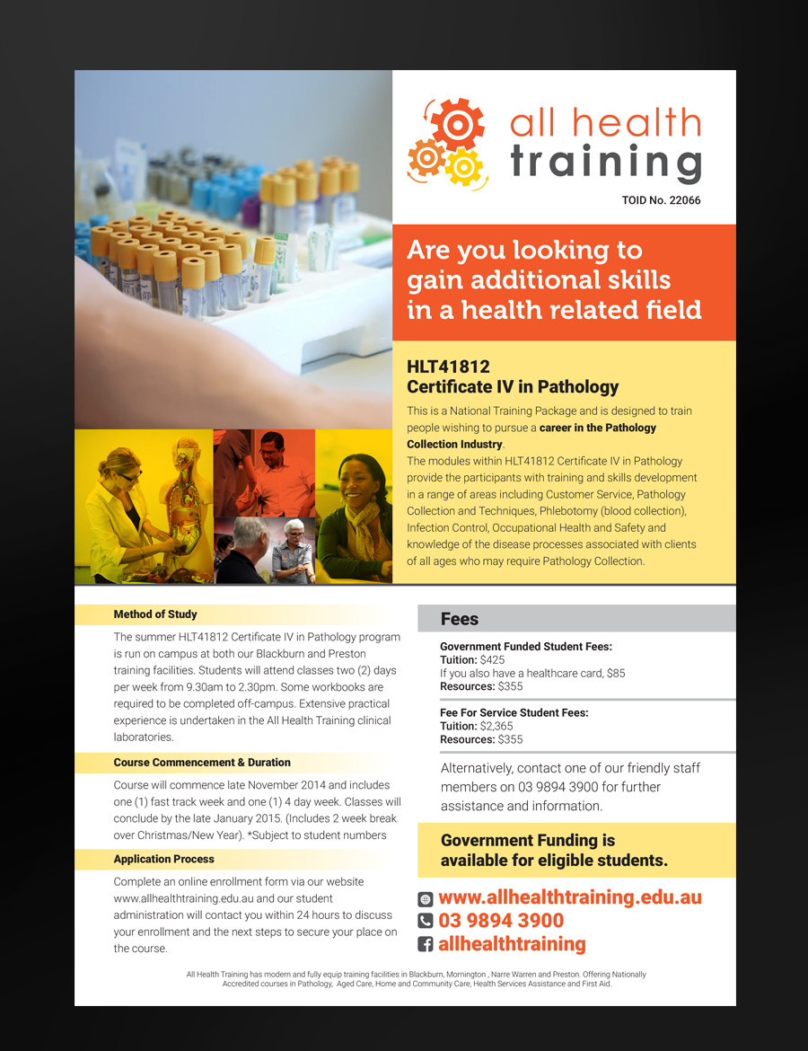 Flyer Design by laxman2creative for All Health Training | Design #4652513