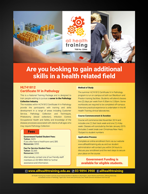 Flyer Design by laxman2creative for All Health Training | Design: #4672731