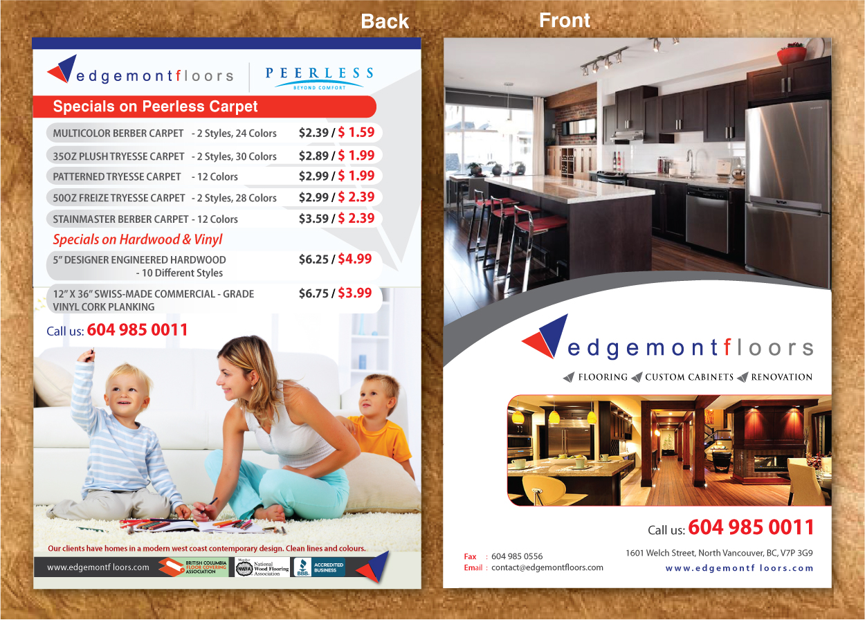 Flyer Design by Sbss for Edgemont Floors | Design #1348105