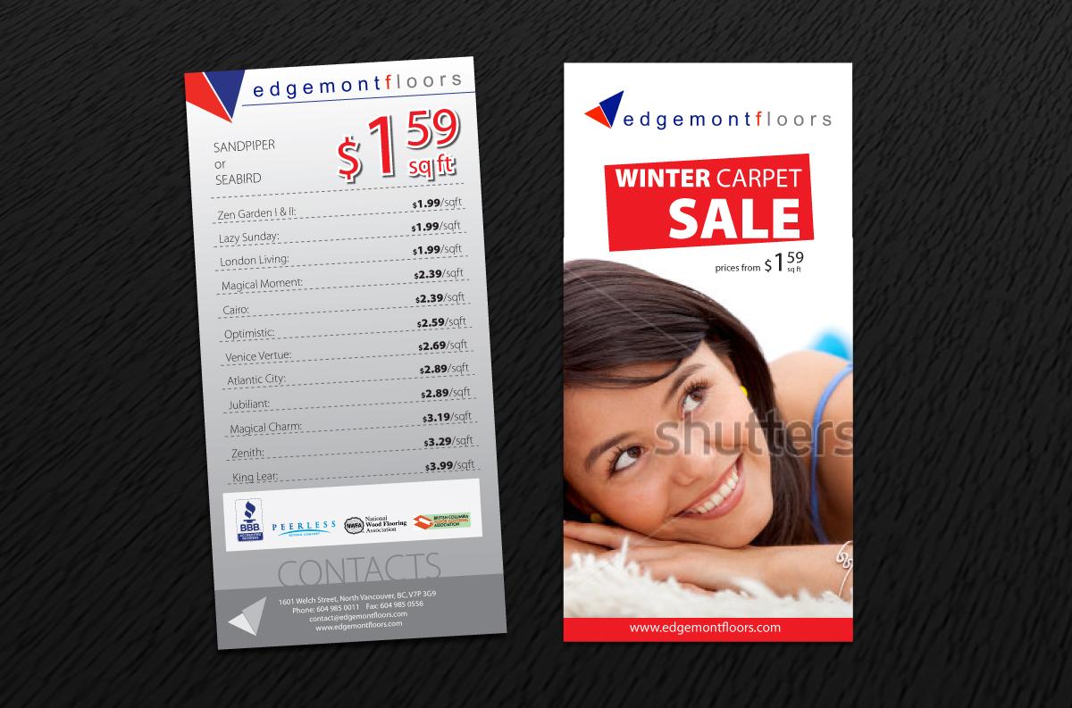 Flyer Design by Svetlin Angelov for Edgemont Floors | Design #1325900