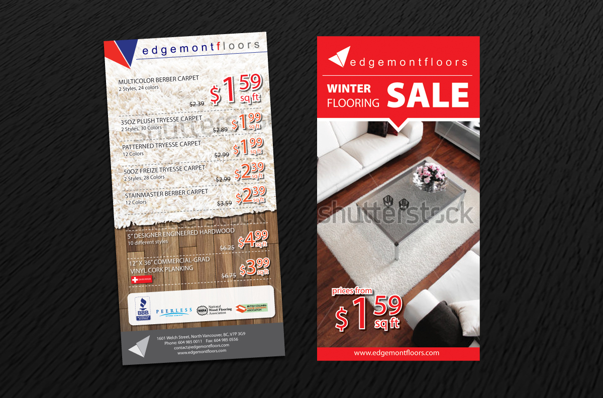 Flyer Design by Svetlin Angelov for Edgemont Floors | Design #1333799