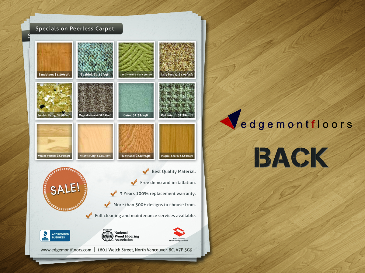 Flyer-Design von Creative Chamber für Edgemont Floors | Design #1323950