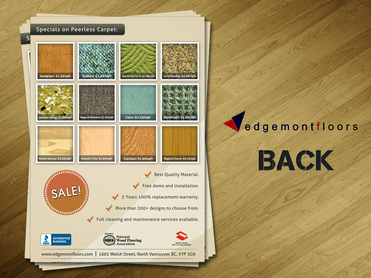 Flyer-Design von Creative Chamber für Edgemont Floors | Design #1323953
