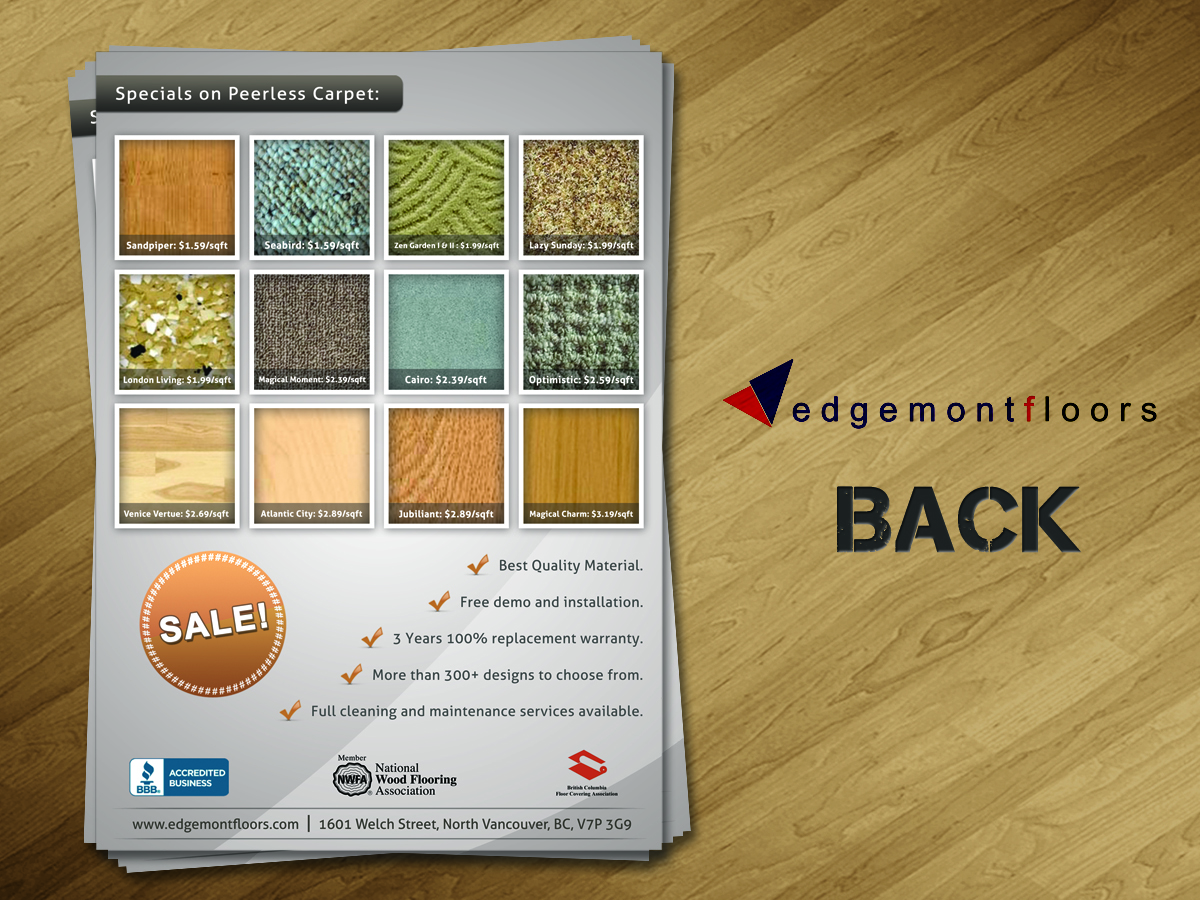 Flyer-Design von Creative Chamber für Edgemont Floors | Design #1323956