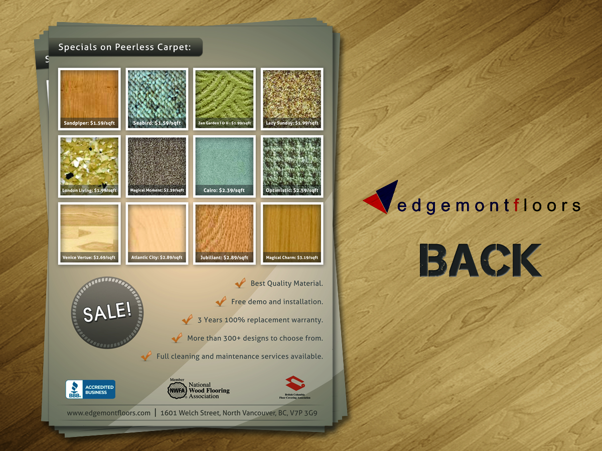 Design de Flyer par Creative Chamber pour Edgemont Floors | Design #1323958