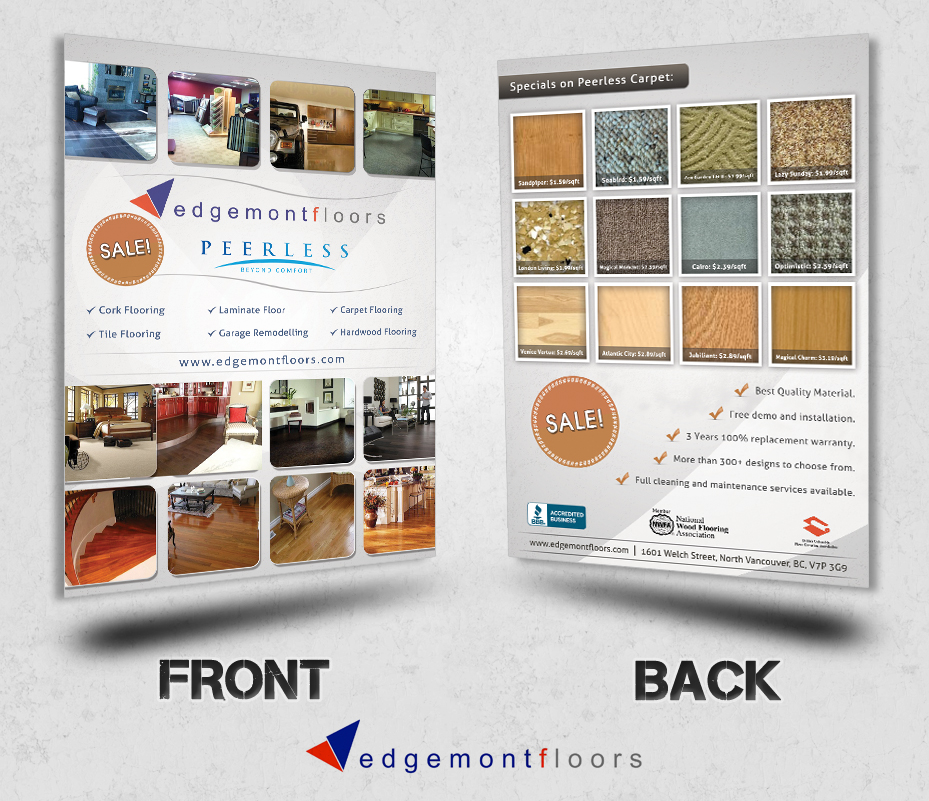 Design de Flyer par Creative Chamber pour Edgemont Floors | Design #1329434