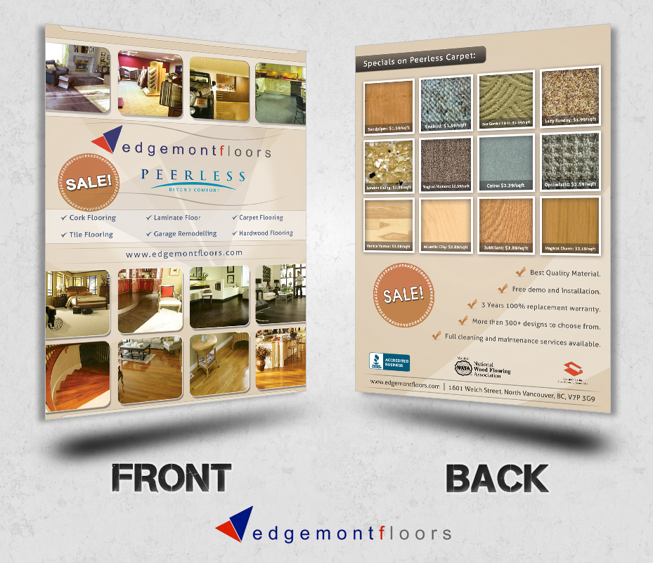 Design de Flyer par Creative Chamber pour Edgemont Floors | Design #1329439