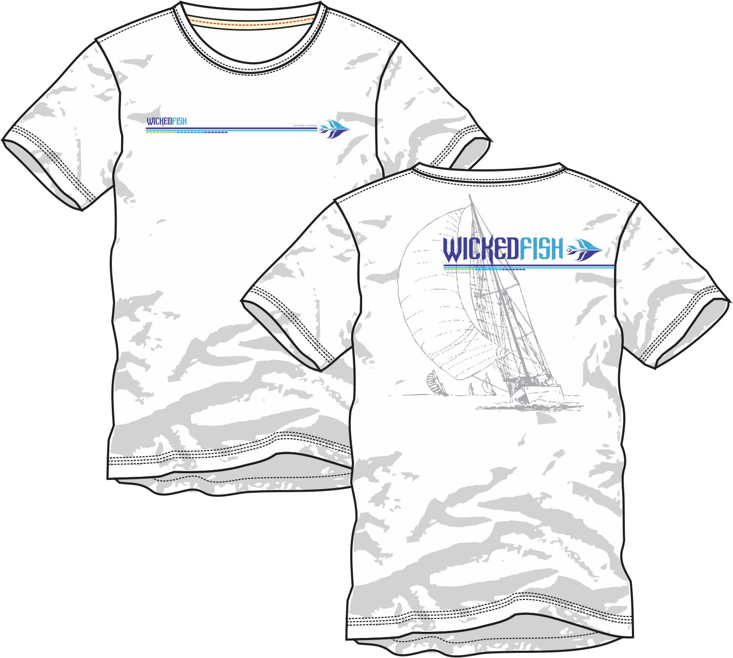 T-shirt Design by gitanapolis for Wicked Fish Apparel, LLC | Design #4739194