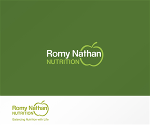  Romy Nathan Nutrition or Romy Nathan Nutrition Consulting  Balancing Nutrition with Life | Logo Design by mrSergio
