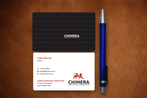 Chimera creative business card design project | Business Card Design by Sarah Haroon