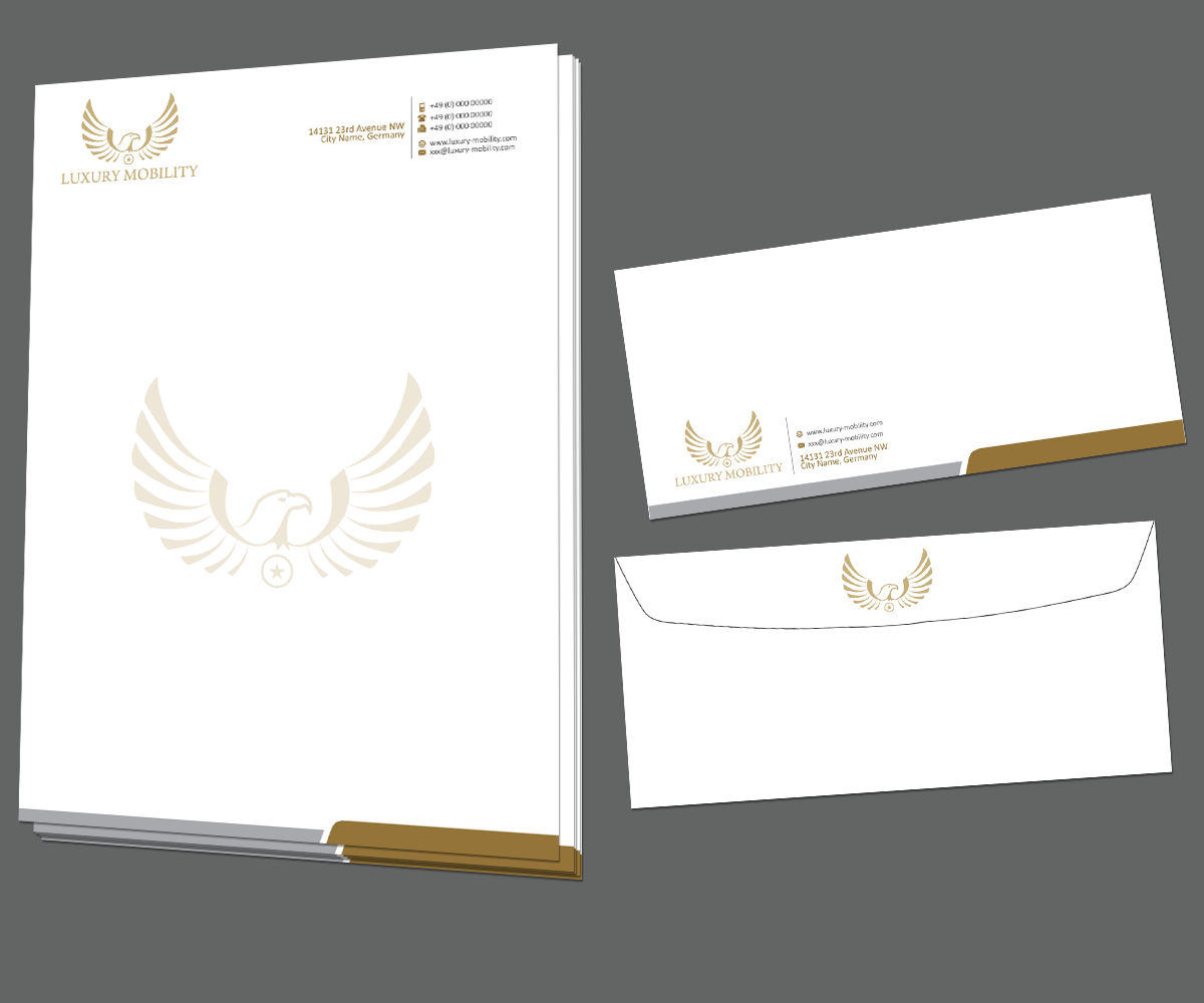 Diseño de Papelería por kousik para Luxury Mobility | Diseño #4703194
