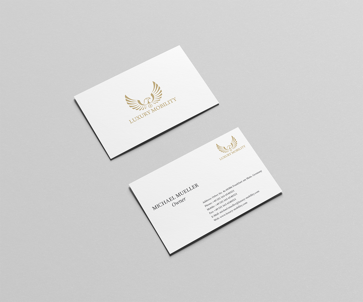 Diseño de Papelería por Owtee-TheDreamer. para Luxury Mobility | Diseño #4709055