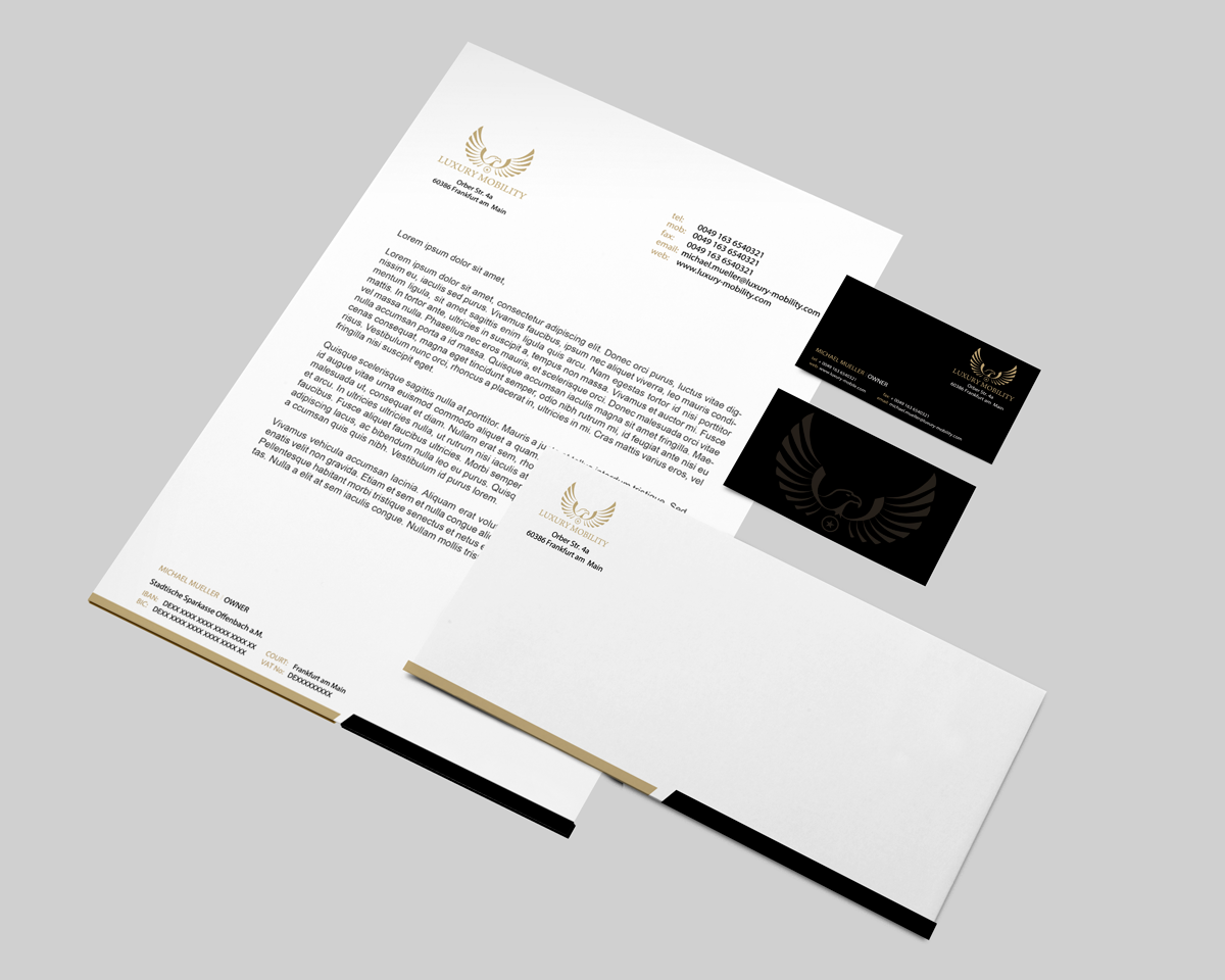 Stationery Design by ahtdesigns for Luxury Mobility | Design #4702145