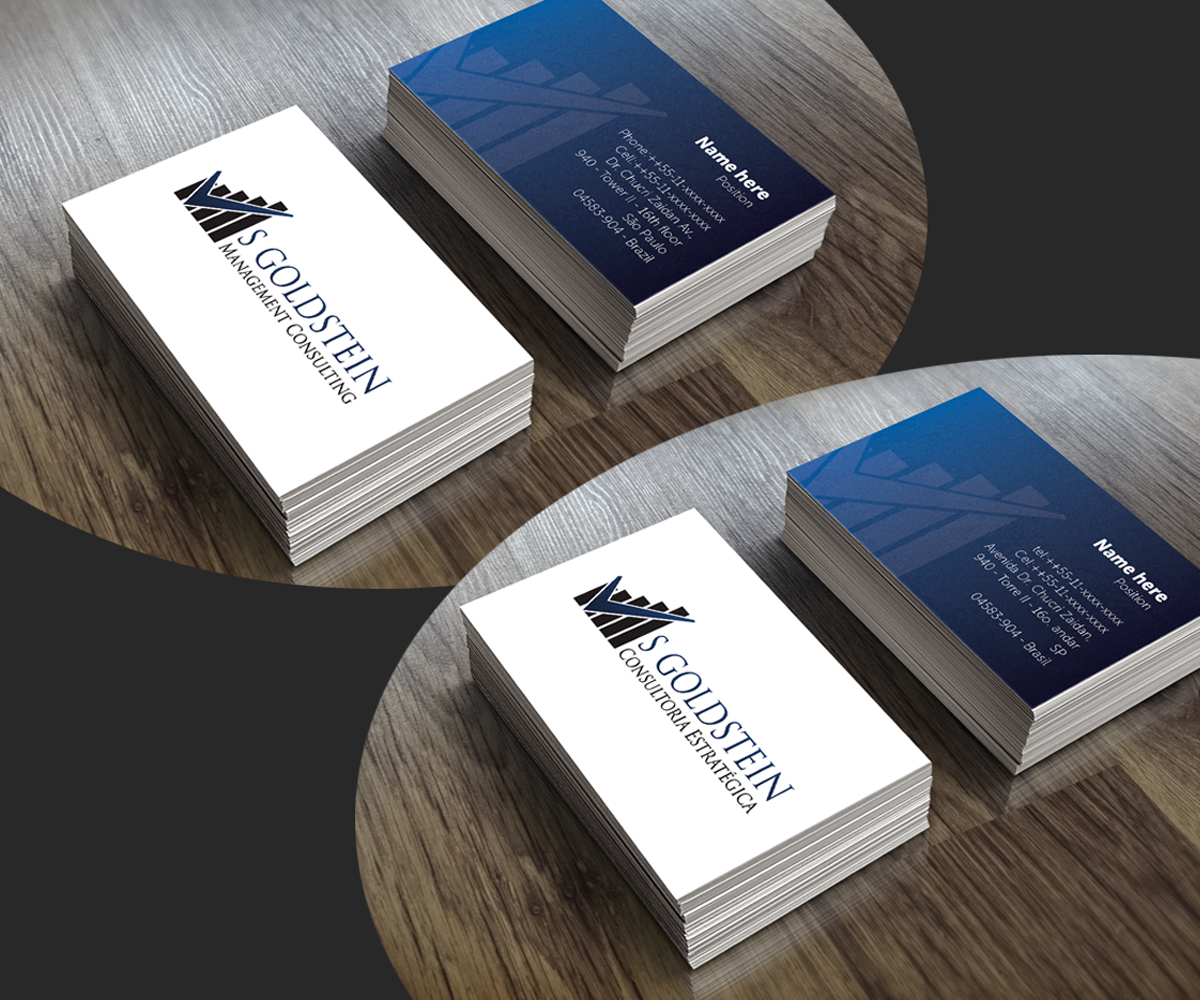 Design de Carte de Visite par see why pour S GOLDSTEIN CONSULTING | Design #4725736