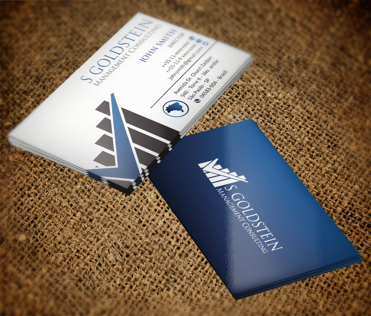 Business Card Design by MT for S GOLDSTEIN CONSULTING | Design #4742922