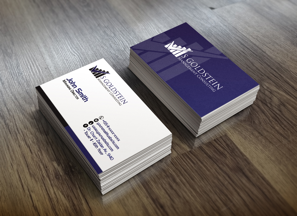 Visitenkarten-Design von mihalceart für S GOLDSTEIN CONSULTING | Design #4719492