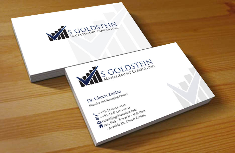 Diseño de Tarjeta de Presentación por Hardcore Design para S GOLDSTEIN CONSULTING | Diseño #4753199