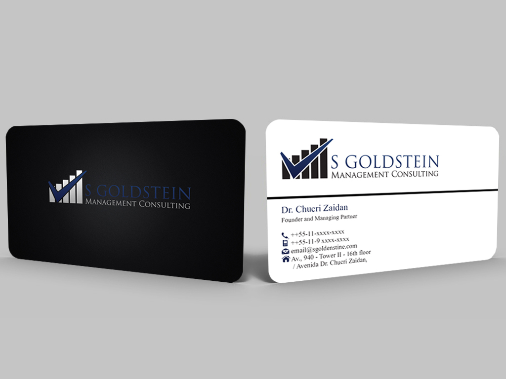 Business Card Design by Hardcore Design for S GOLDSTEIN CONSULTING | Design #4753211