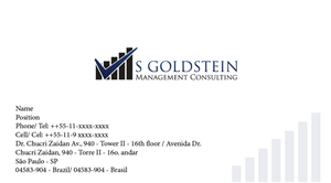 Design de Carte de Visite par bianca.bacu16 pour S GOLDSTEIN CONSULTING | Design : #4716105