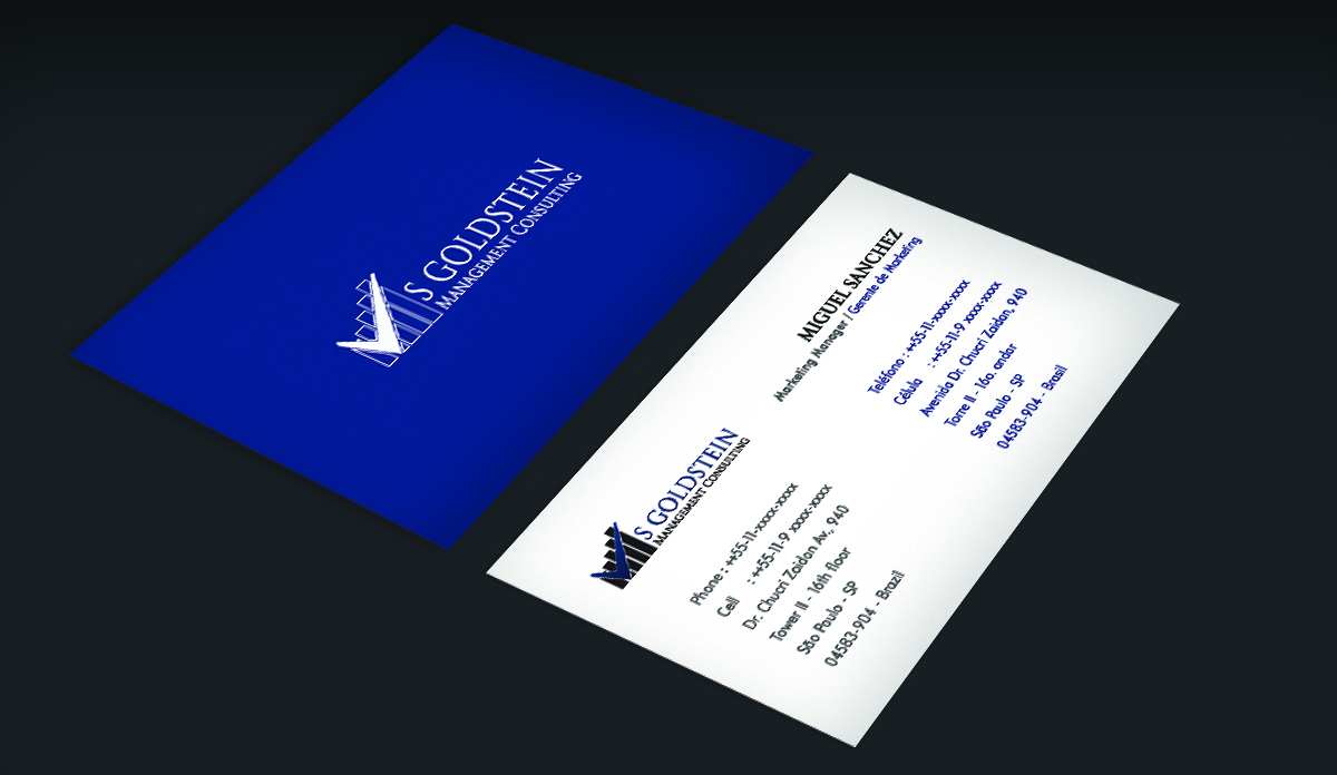 Design de Carte de Visite par devanifebriyanti130292 pour S GOLDSTEIN CONSULTING | Design #4743501