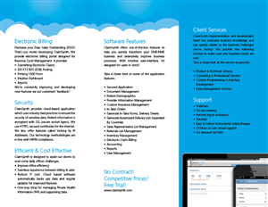 Brochure for new healthcare technology startup! | Brochure Design by Roseworks